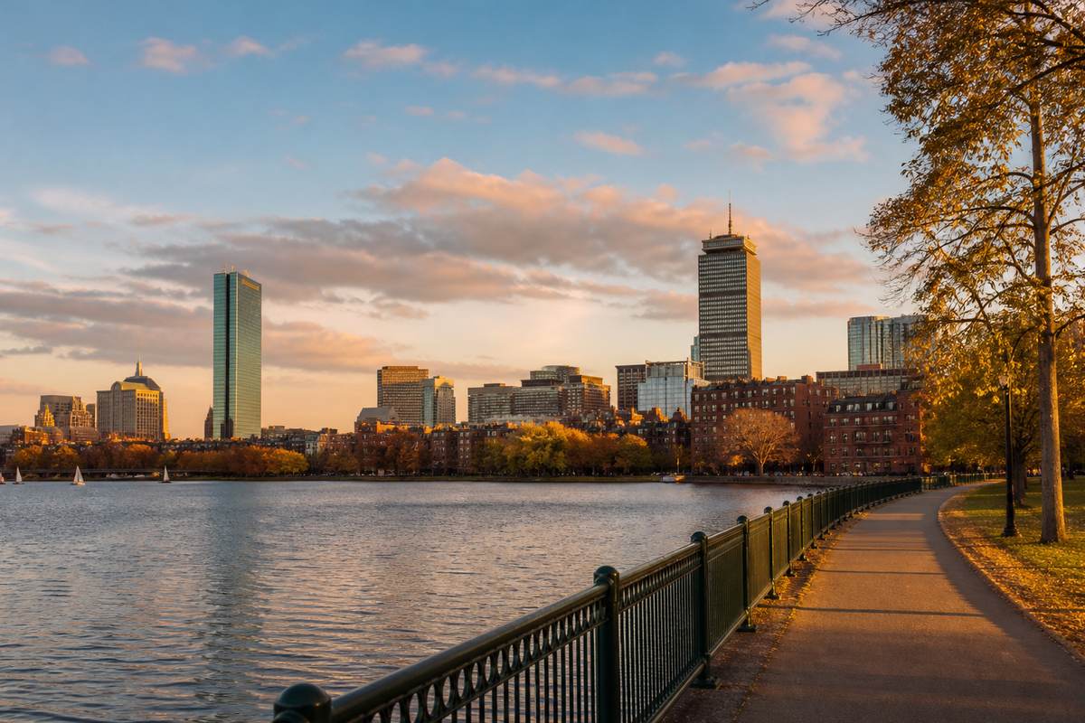 Boston, USA — Freedom Trail bricks, harbour walks and compact walk-out history