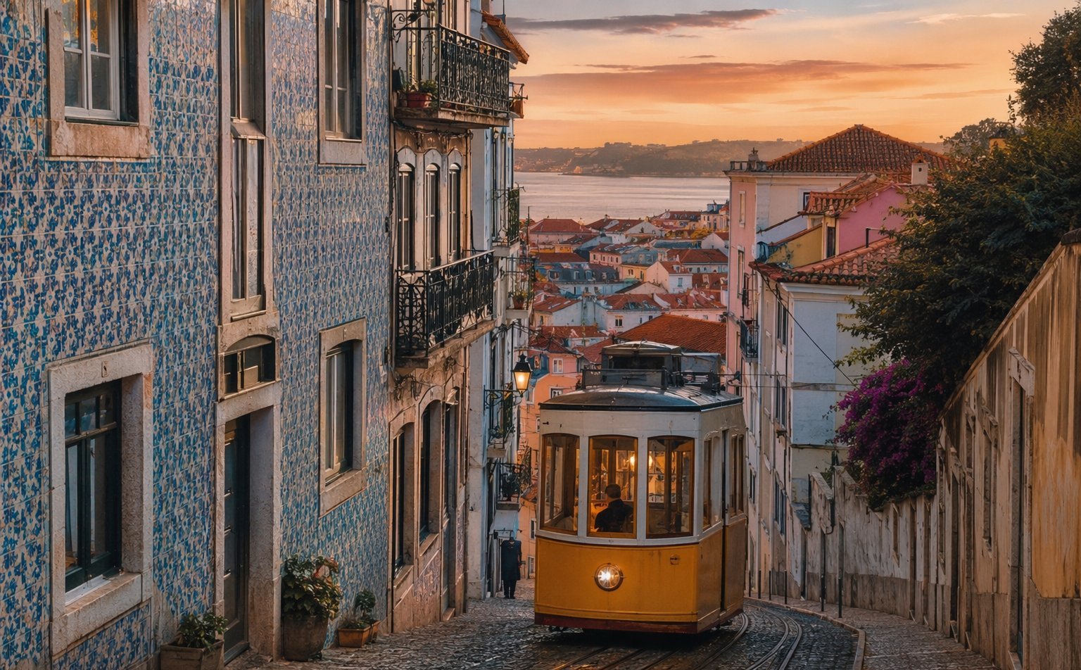 Lisbon, Portugal — Seven hills, yellow trams and Atlantic light